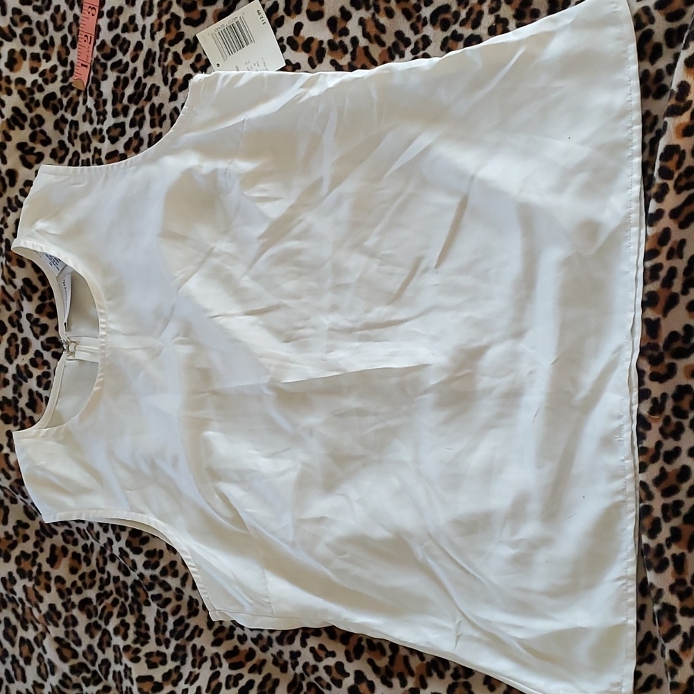 Jaclyn Smith Holiday Tweed group satin tank